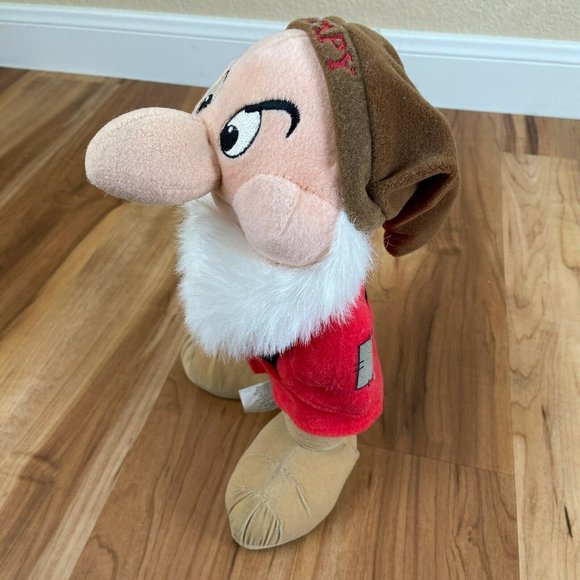 Grumpy from Snow White & Seven Dwarfs Disney Store Plush Toy Patch 12” stuffed - Picture 2 of 9